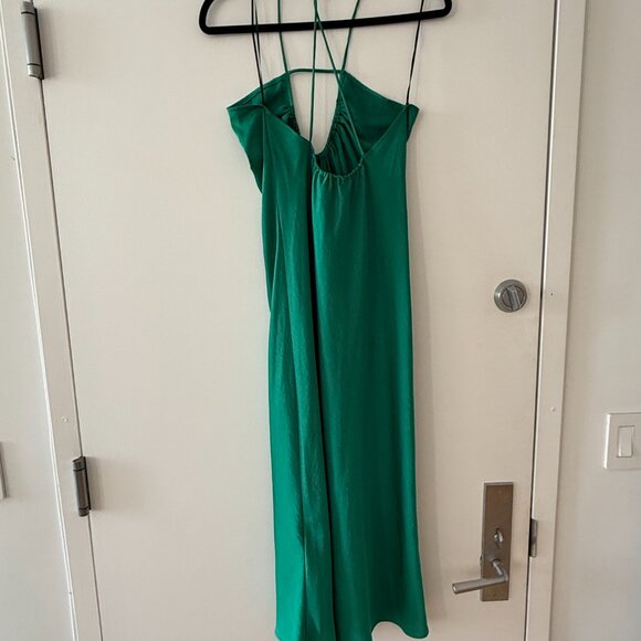 ba&sh Bradie Sleeveless Midi Dress in Green, Size Small - Picture 5 of 6